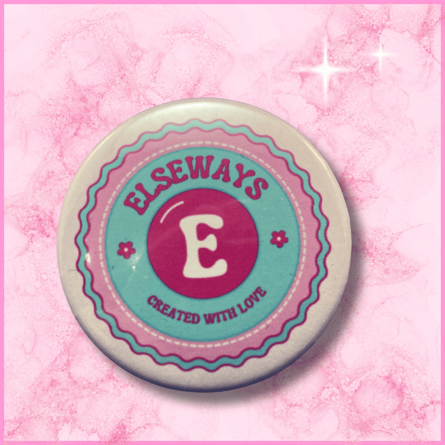 Voorkant van een ronde zakelijke fotomagneet (59mm) met een logo