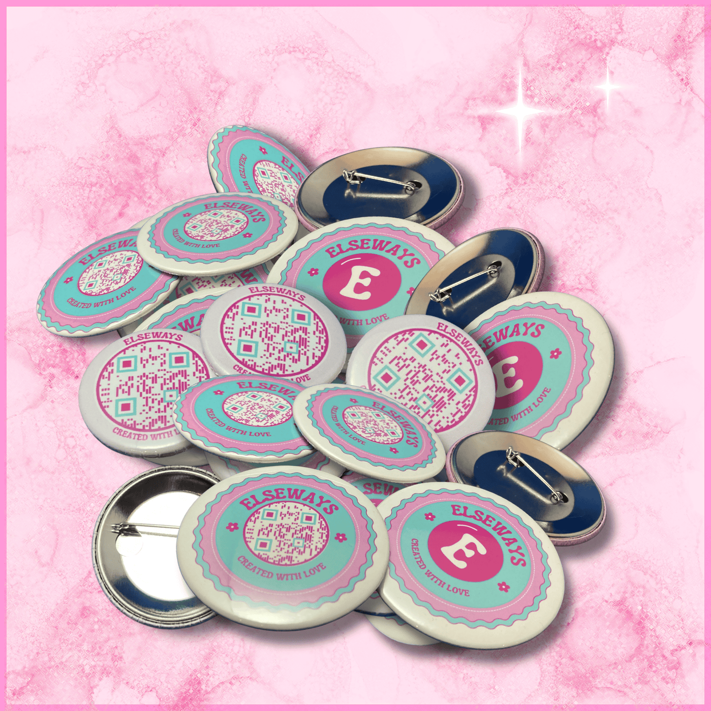 Bedrukte buttons rond (59 mm) - zakelijk
