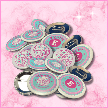 Bedrukte buttons rond (59 mm) - zakelijk