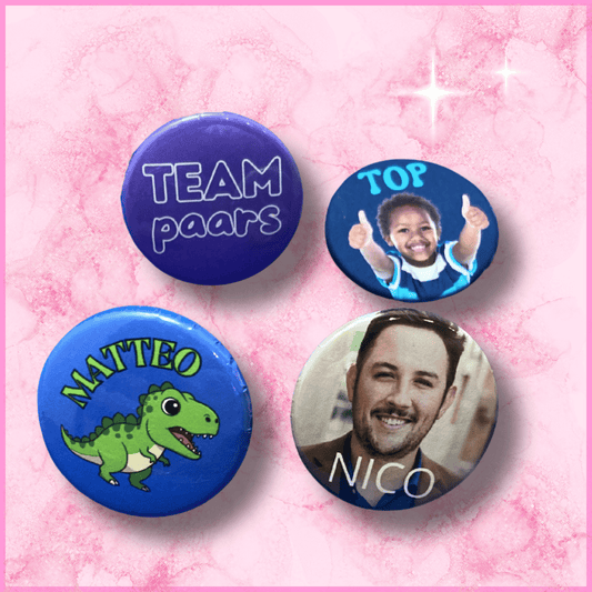 Voor als je niet kunt kiezen - kleine buttons (38 mm)